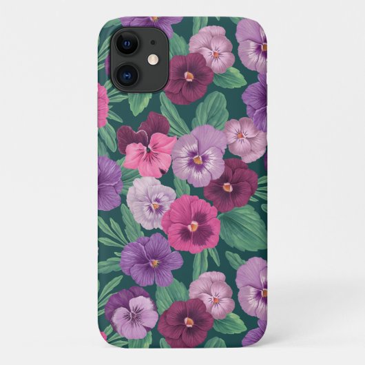 Kleurrijke slipjes op donkergroen blauw Case-Mate iPhone case (Achterkant)