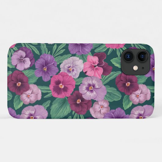 Kleurrijke slipjes op donkergroen blauw Case-Mate iPhone case (Achterkant (horizontaal))