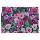 Kleurrijke slipjes op donkergroen blauw groot cadeauzakje (Voorkant)