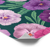 Kleurrijke slipjes op donkergroen blauw poster (Hoek)