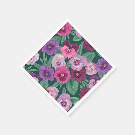 Kleurrijke slipjes op donkergroen blauw servet (Hoek)