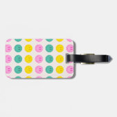 Kleurrijke Smile Emoji-Bagagelabel Bagagelabel (Achterkant horizontaal)