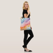 Kleurrijke Smoke Art Canvas tas (Op model)
