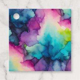 Kleurrijke Smoke Art Gift Labels