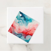 Kleurrijke Smoke Art Gift Labels (In situ)