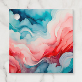 Kleurrijke Smoke Art Gift Labels