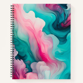 Kleurrijke Smoke Art Spiral Notitieboek