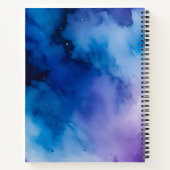 Kleurrijke Smoke Art Spiral Notitieboek (Achterkant)
