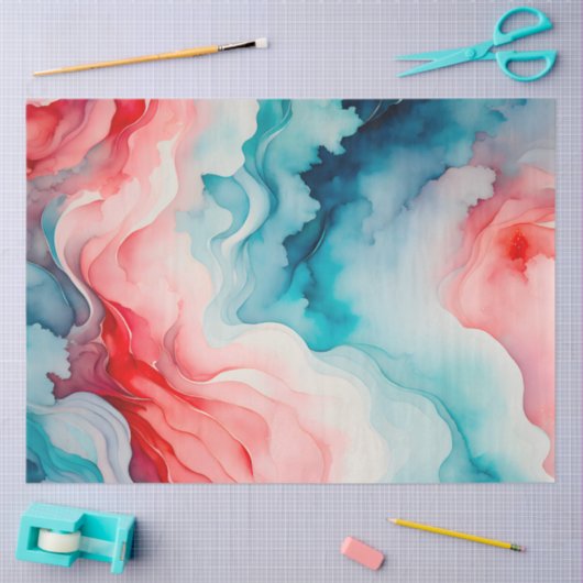 Kleurrijke Smoke Art Tissue Paper Tissuepapier (Craft)