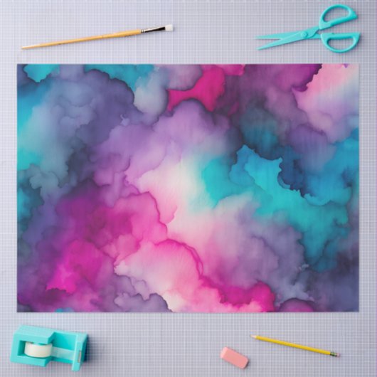 Kleurrijke Smoke Art Tissue Paper Tissuepapier (Craft)