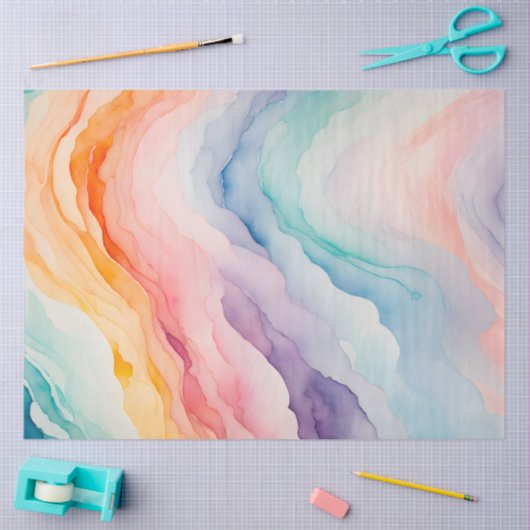 Kleurrijke Smoke Art Tissue Paper Tissuepapier (Craft)