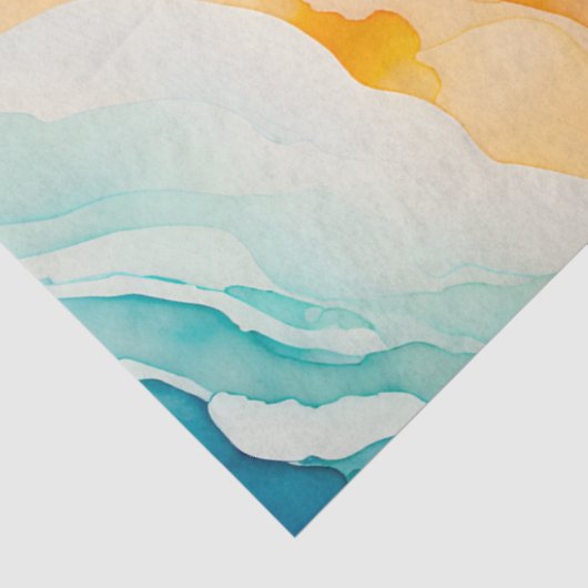 Kleurrijke Smoke Art Tissue Paper Tissuepapier (Detail)