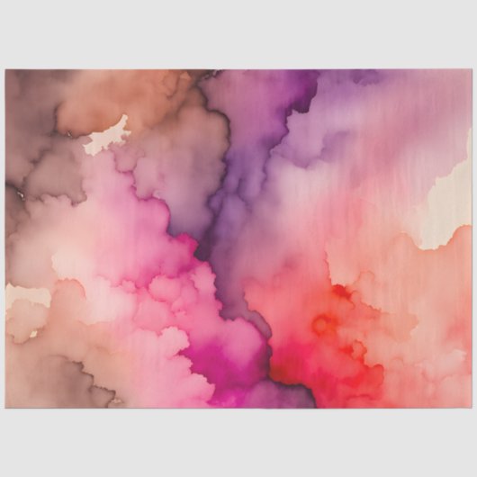 Kleurrijke Smoke Art Tissue Paper Tissuepapier (Voorkant)