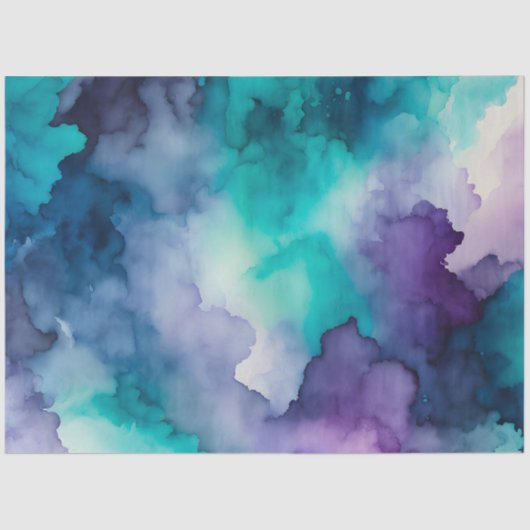 Kleurrijke Smoke Art Tissue Paper Tissuepapier (Voorkant)