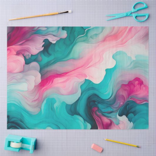 Kleurrijke Smoke Art Tissue Paper Tissuepapier (Craft)