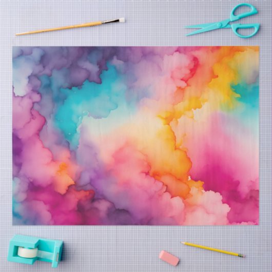 Kleurrijke Smoke Art Tissue Paper Tissuepapier (Craft)