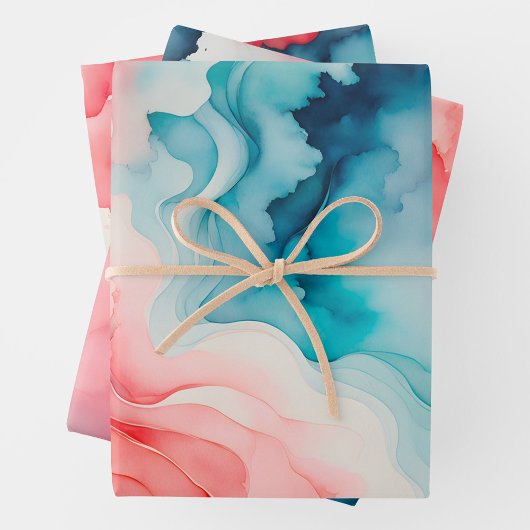 Kleurrijke Smoke Art Wrapping Paper Sheets