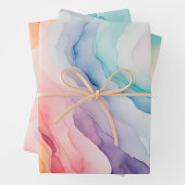 Kleurrijke Smoke Art Wrapping Paper Sheets