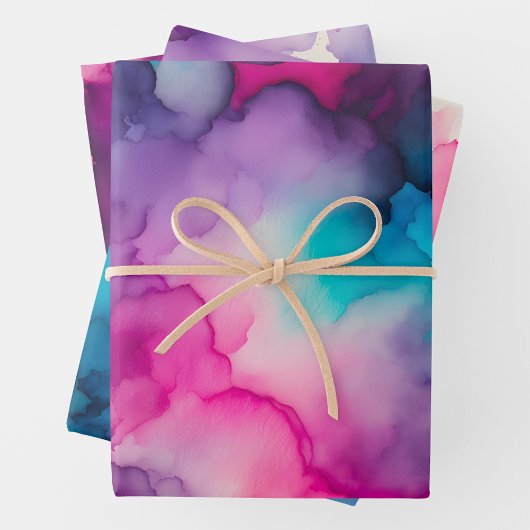 Kleurrijke Smoke Art Wrapping Paper Sheets