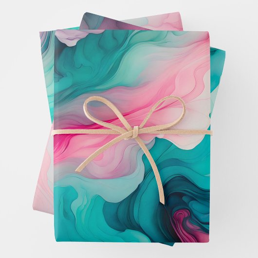 Kleurrijke Smoke Art Wrapping Paper Sheets