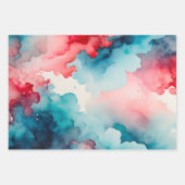 Kleurrijke Smoke Art Wrapping Paper Sheets (Voorkant 3)
