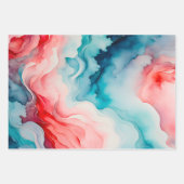 Kleurrijke Smoke Art Wrapping Paper Sheets (Voorkant)