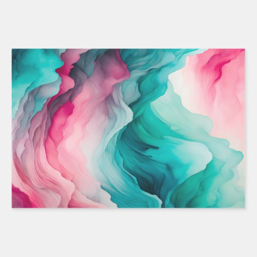 Kleurrijke Smoke Art Wrapping Paper Sheets (Voorkant 2)