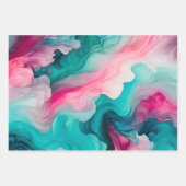 Kleurrijke Smoke Art Wrapping Paper Sheets (Voorkant)