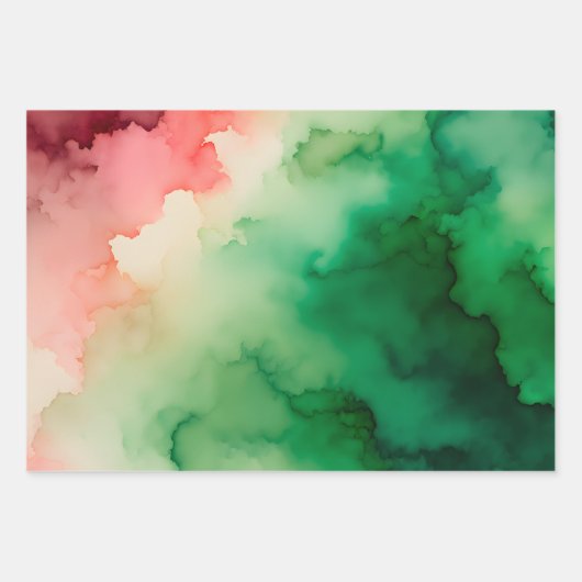 Kleurrijke Smoke Art Wrapping Paper Sheets (Voorkant 2)