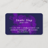 Kleurrijke Smoke Shop Vape Shop Visitekaartje (Achterkant)