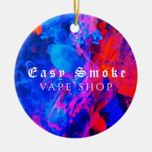 Kleurrijke Smoke Vape Shop Keramisch Ornament