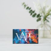 Kleurrijke Smoke Vape Shop Visitekaartje (Staand voorkant)