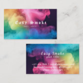 Kleurrijke Smoke Vape Shop Visitekaartje (Voorkant / Achterkant)