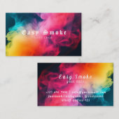 Kleurrijke Smoke Vape Shop Visitekaartje (Voorkant / Achterkant)