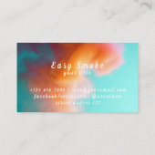 Kleurrijke Smoke Vape Shop Visitekaartje (Achterkant)