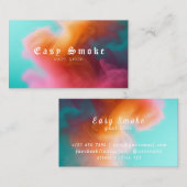 Kleurrijke Smoke Vape Shop Visitekaartje (Voorkant / Achterkant)