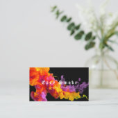 Kleurrijke Smoke Vape Shop Visitekaartje (Staand voorkant)