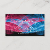 Kleurrijke Smoke Vape Shop Visitekaartje (Achterkant)