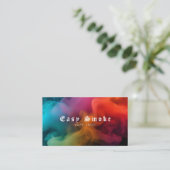 Kleurrijke Smoke Vape Shop Visitekaartje (Staand voorkant)