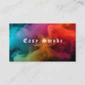 Kleurrijke Smoke Vape Shop Visitekaartje (Voorkant)