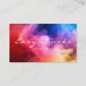 Kleurrijke Smoke Vape Shop Visitekaartje (Voorkant)