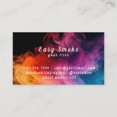 Kleurrijke Smoke Vape Shop Visitekaartje (Achterkant)