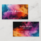 Kleurrijke Smoke Vape Shop Visitekaartje (Voorkant / Achterkant)