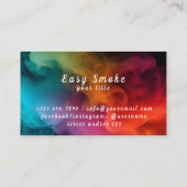 Kleurrijke Smoke Vape Shop Visitekaartje (Achterkant)