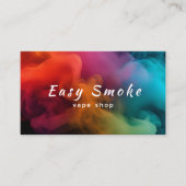 Kleurrijke Smoke Vape Shop Visitekaartje (Voorkant)