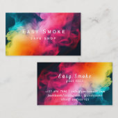 Kleurrijke Smoke Vape Shop Visitekaartje (Voorkant / Achterkant)