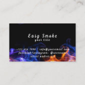 Kleurrijke Smoke Vape Shop Visitekaartje (Achterkant)