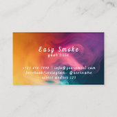 Kleurrijke Smoke Vape Shop Visitekaartje (Achterkant)