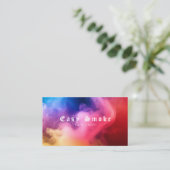 Kleurrijke Smoke Vape Shop Visitekaartje (Staand voorkant)