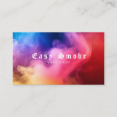 Kleurrijke Smoke Vape Shop Visitekaartje (Voorkant)